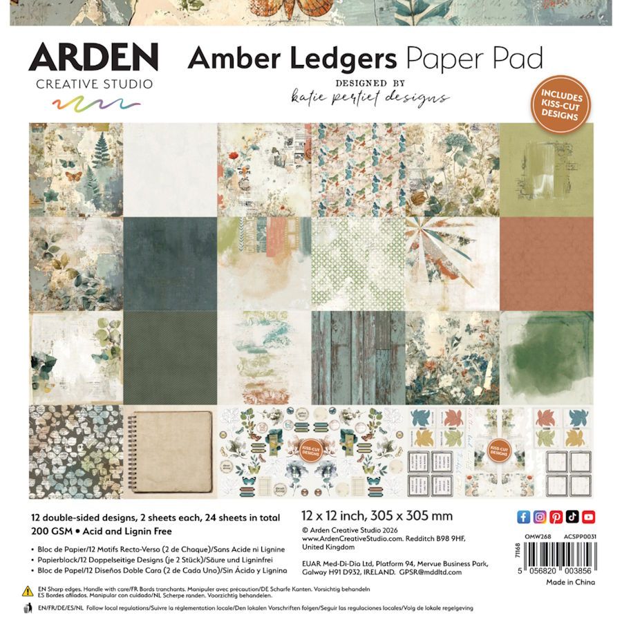 AMBER LEDGERS 12x12 PAPER PAD