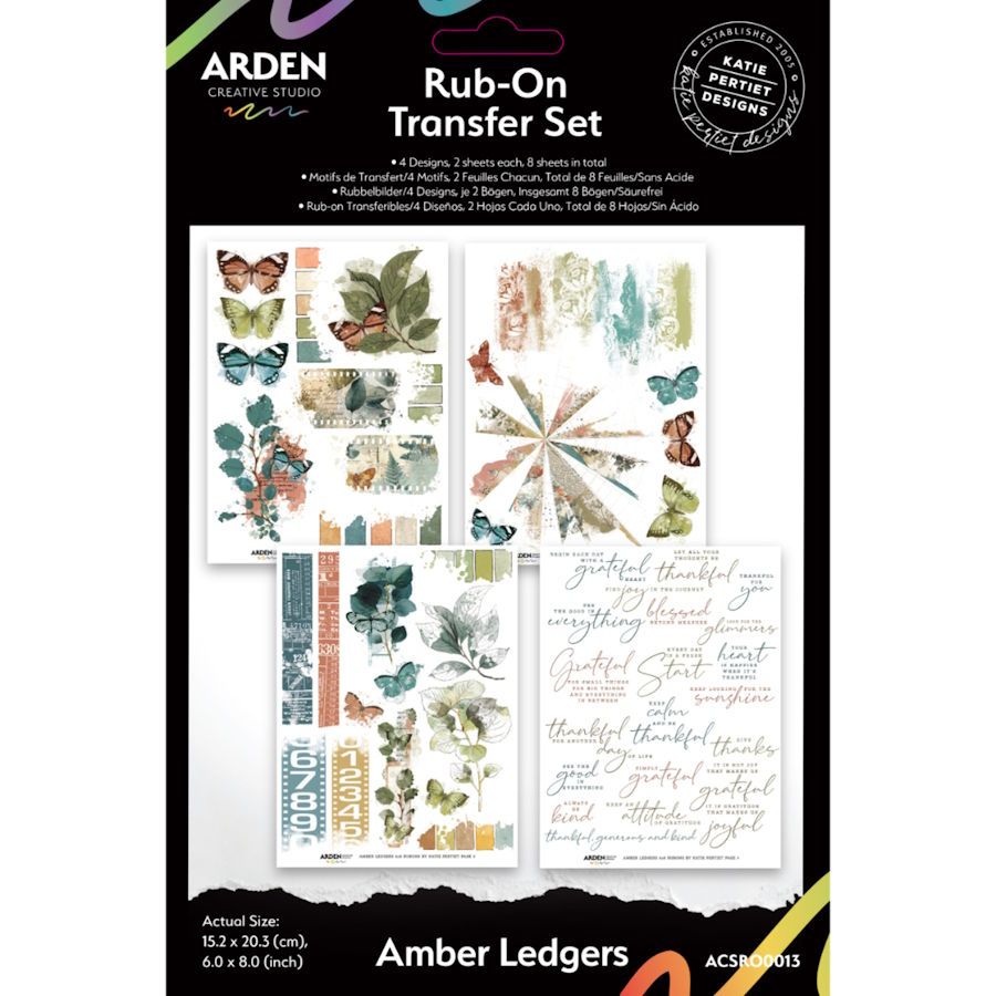 AMBER LEDGES RUB-ON TRANSFER SET