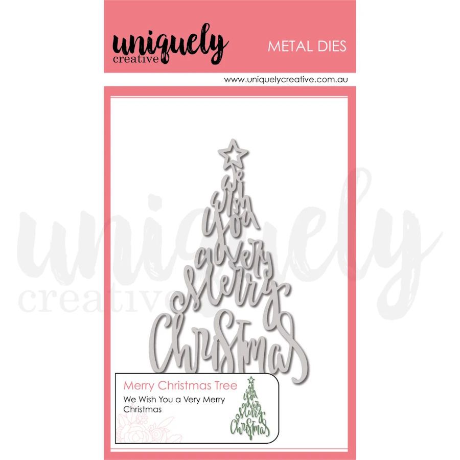 MERRY CHRISTMAS TREE DIE