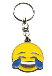 sleutelhanger emoji tranen van geluk