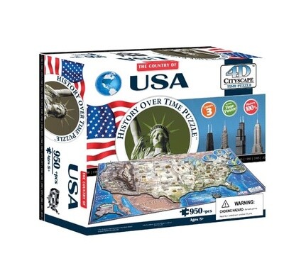 4D City Scapes:  Time Puzzles:  USA
