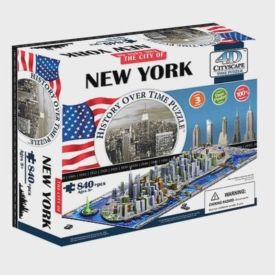 4D City Scape:  Mini Time Puzzle:  New York