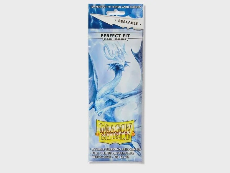 Dragon Shield: Standard Sleeves: Perfect Fit Sealable - Clear