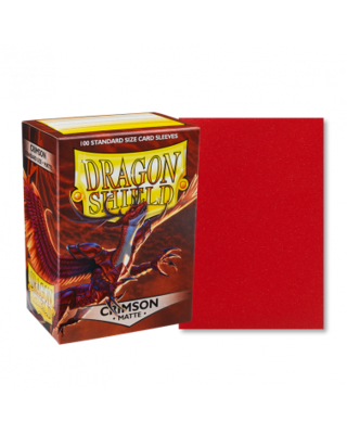 Dragon Shield: Standard Sleeves: Matte - Crimson