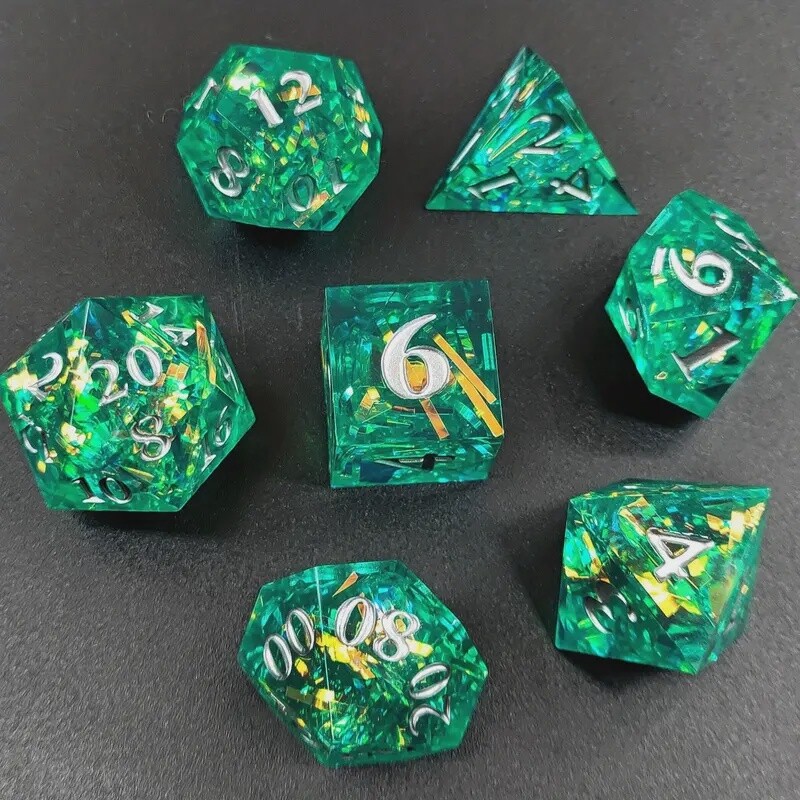 Shimmer Dice - Teal