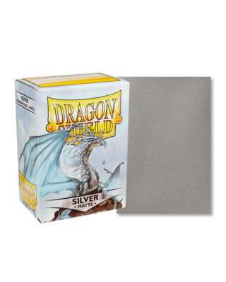 Dragon Shield: Standard Sleeves: Matte - Silver