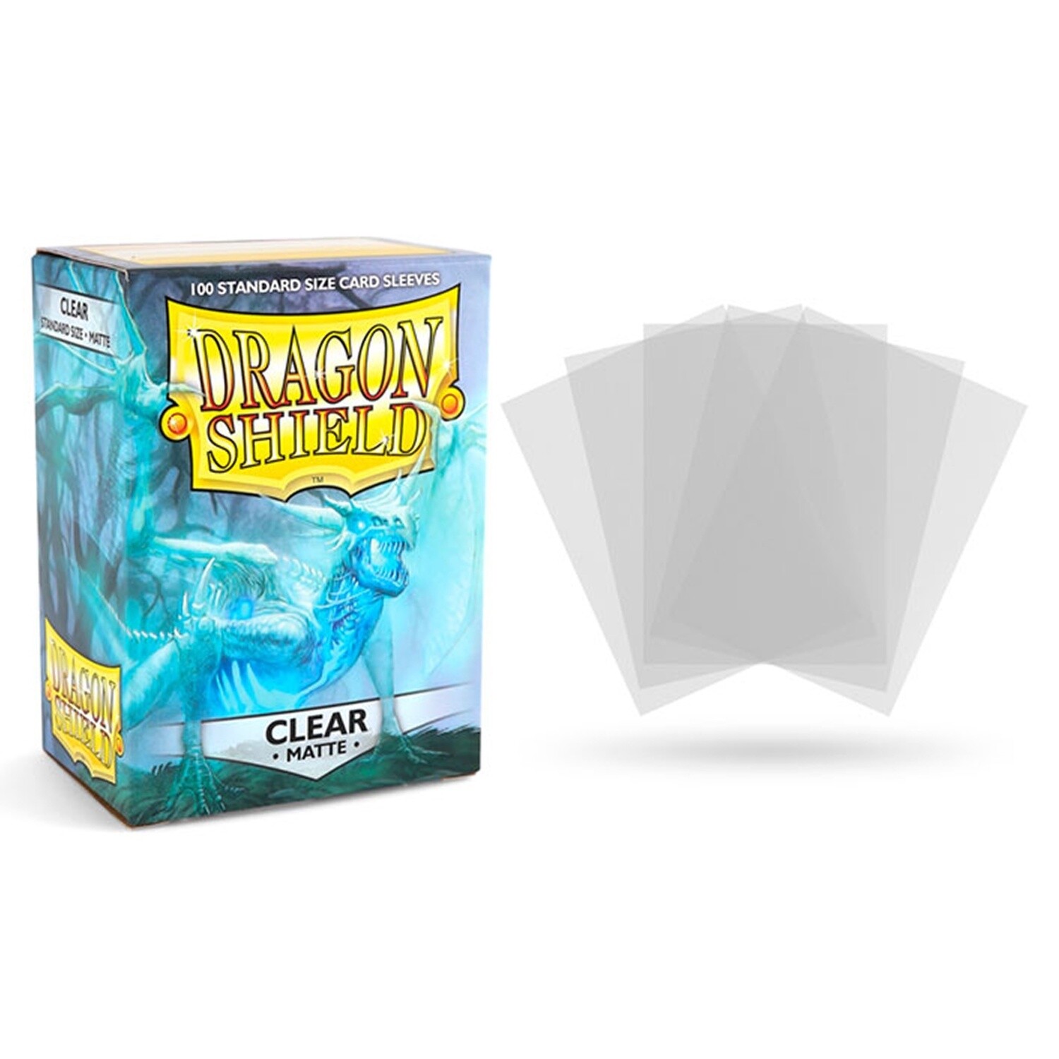Dragon Shield: Standard Sleeves: Matte - Clear