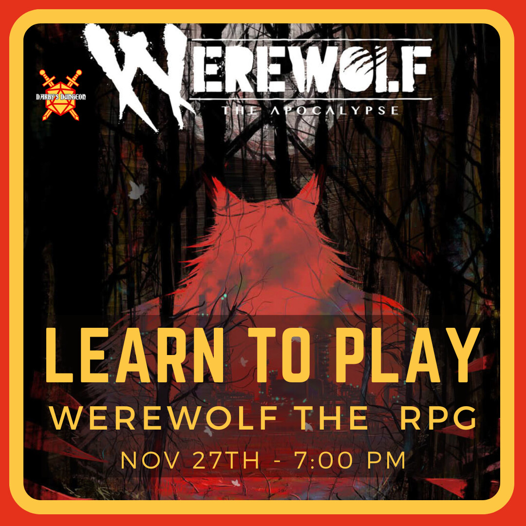Werewolf: The Apocalypse RPG - The Deepest of Wounds - DM Ed - Nov 27th at 7:00pm