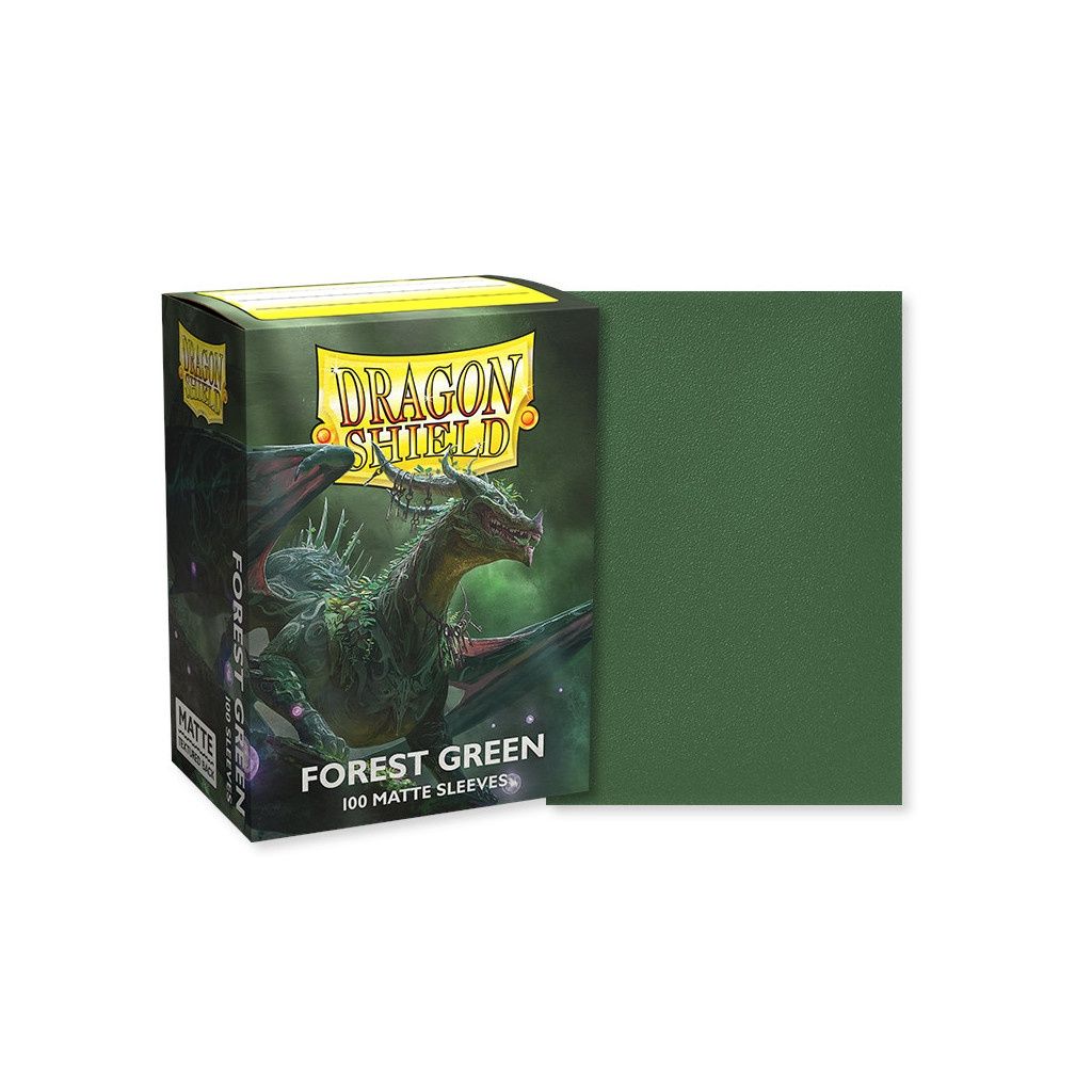 Dragon Shield: Standard Sleeves: Matte - Forest Green
