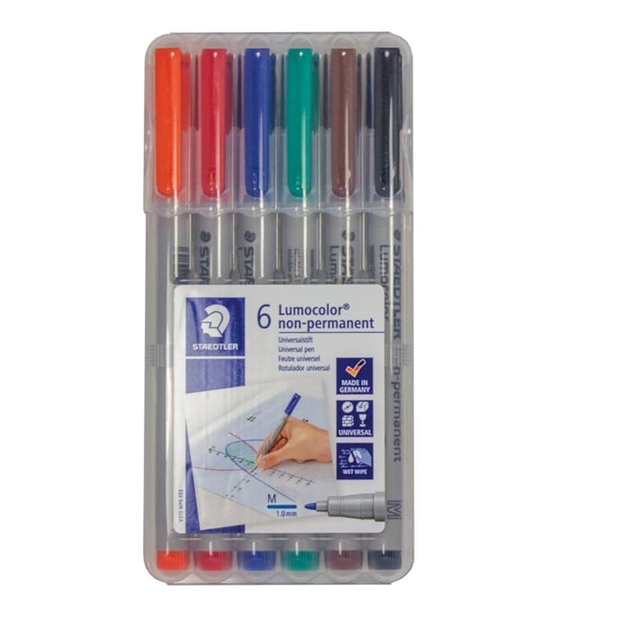 Mat Marker: Medium Tip - Water Soluble 6-Pack