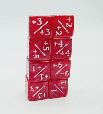 Counters for Magic - Pearl Red (8)