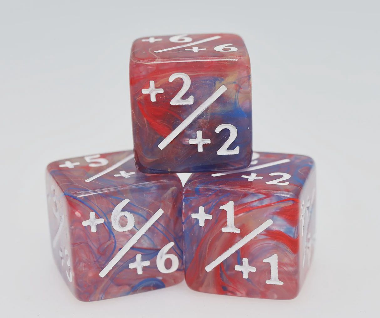 Counters for Magic - Primary Colored Marble (8)