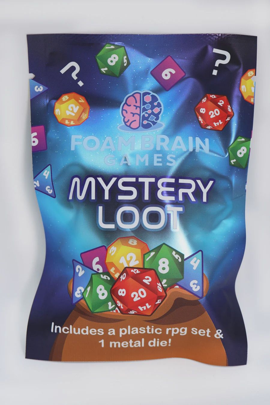 Mystery Loot: Plastic RPG Dice Set + Bonus Metal Die