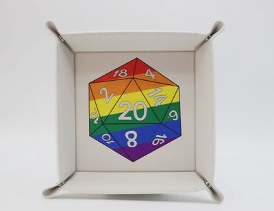 Pride D20 Snap Tray: Rainbow
