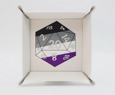 Pride D20 Snap Tray: Asexual