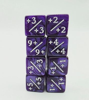 Counters for Magic - Pearl Purple (8)