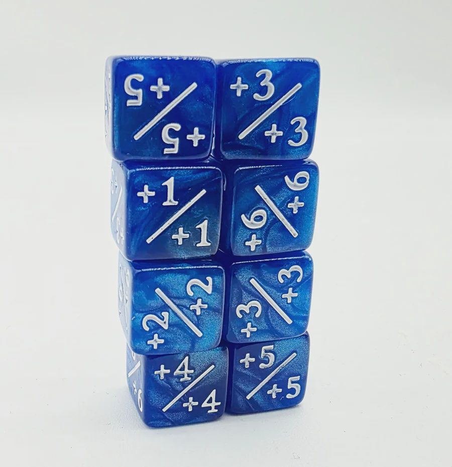 Counters for Magic - Pearl Blue (8)