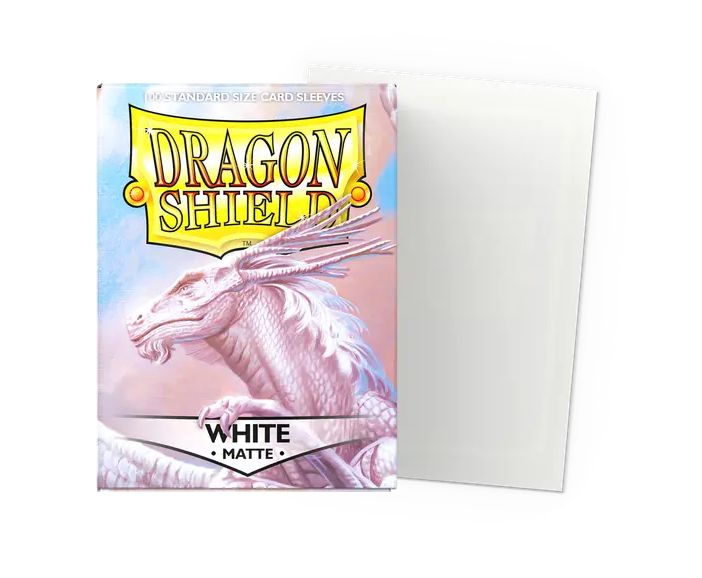 Dragon Shield: Standard Sleeves: Matte - White