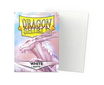 Dragon Shield: Standard Sleeves: Matte - White