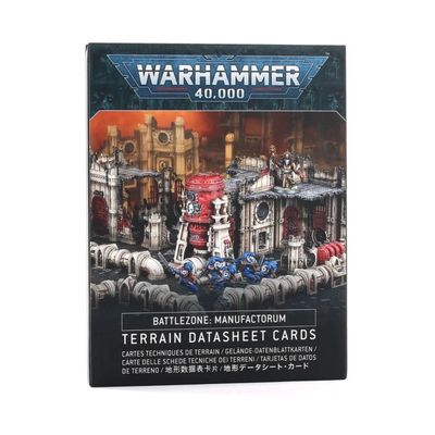 Warhammer 40K: Battlezone: Manufactorum - Terrain Datasheet Cards