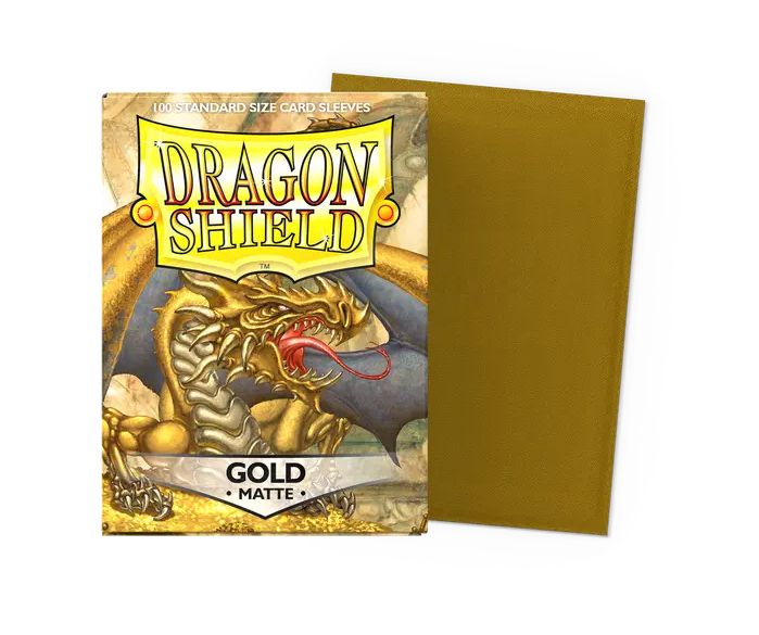 Dragon Shield: Standard Sleeves: Matte - Gold