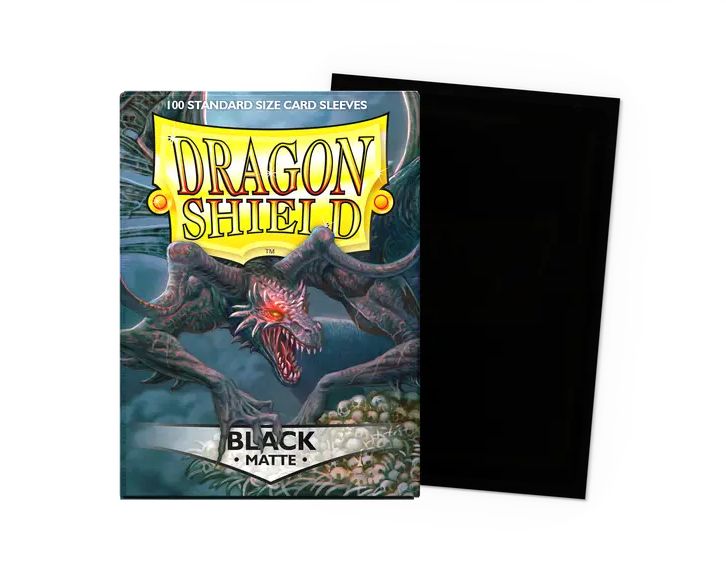 Dragon Shield: Standard Sleeves: Matte - Black