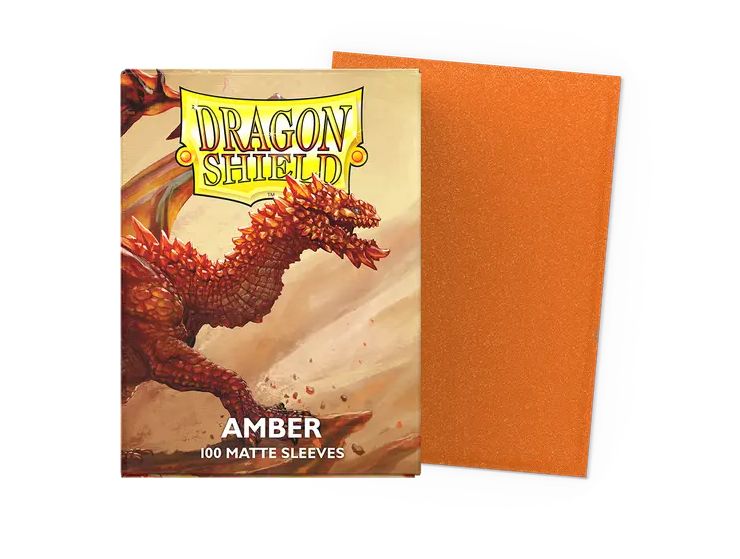 Dragon Shield: Standard Sleeves: Matte - Amber