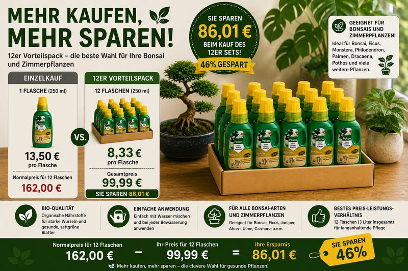 Pokon Bio Bonsai Dünger 12 x 250 ml