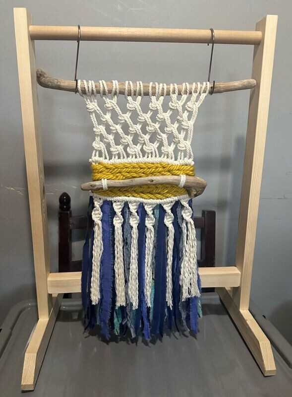 Macrame Table Stand  Tabletop Workstand Loom.