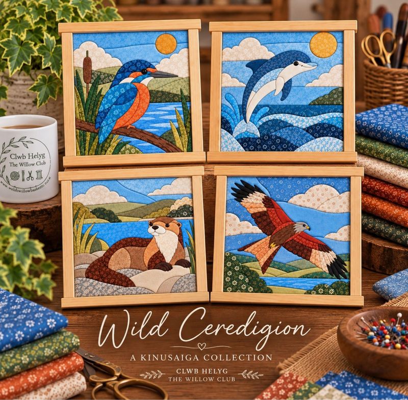 Kinusaiga Wild Ceredigion Fabric Art Kit Fabric Not Included No-Sew Quilt DIY Kinusaiga Wild Ceredigion Fabric Art Kit Fabric Not Included No-Sew Quilt DIY