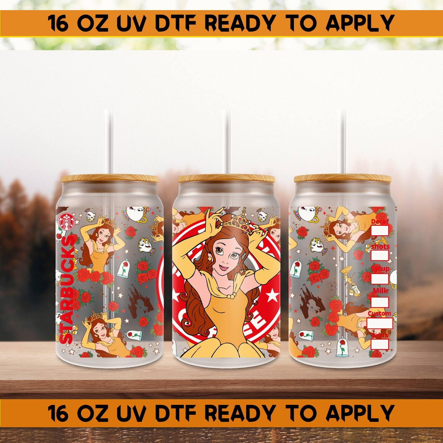 Starbucks Design-UV DTF Ready To Apply