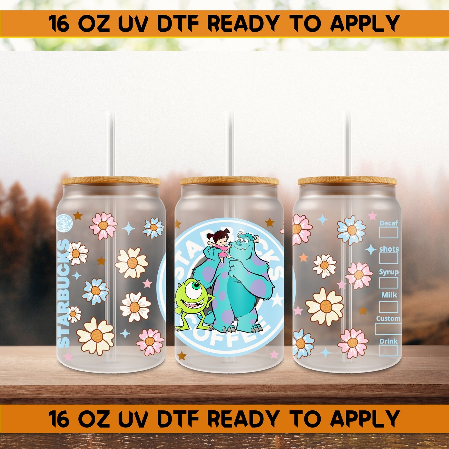Starbucks Design-UV DTF Ready To Apply