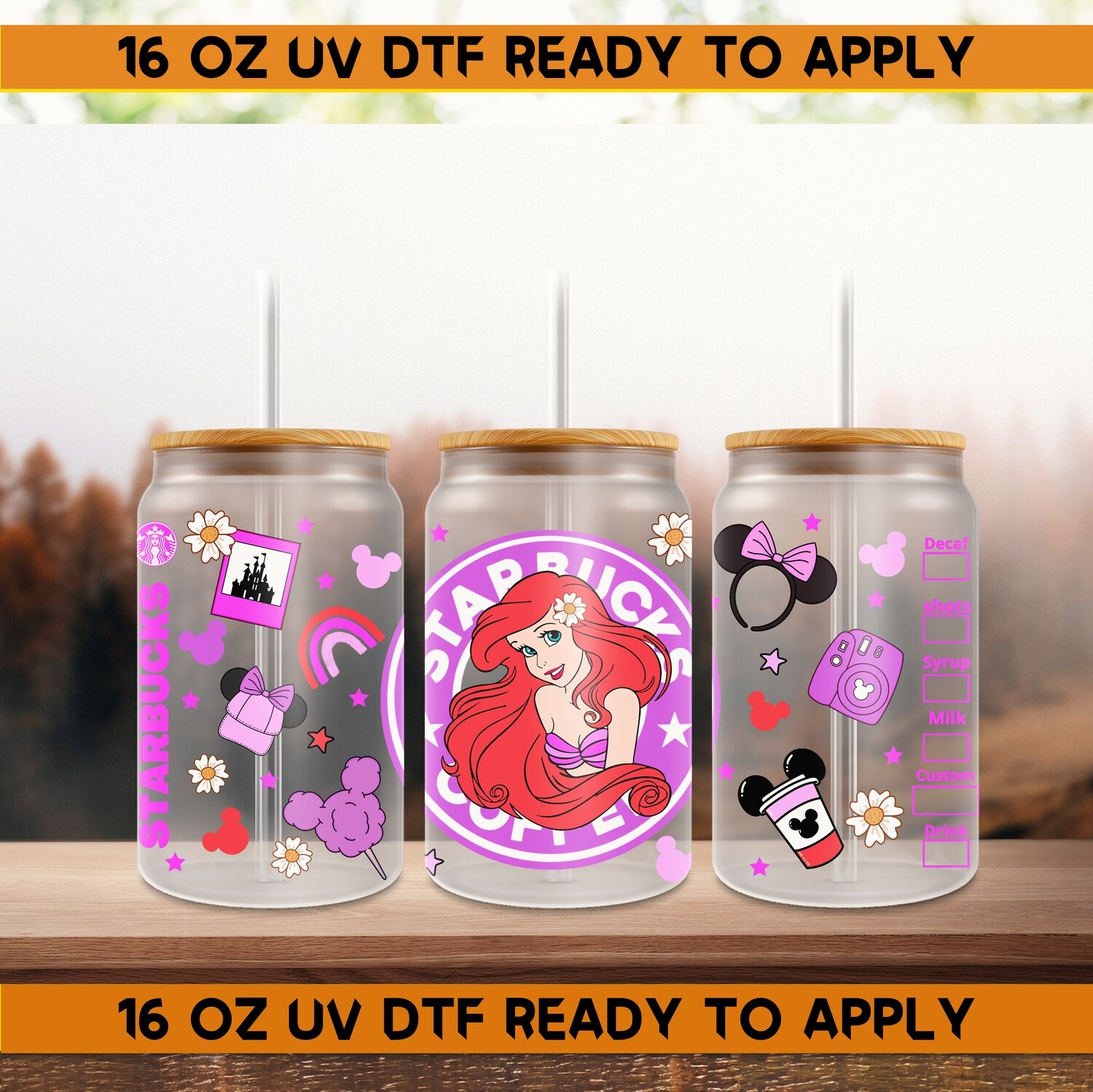 Cartoon Design-UV DTF Ready To Apply