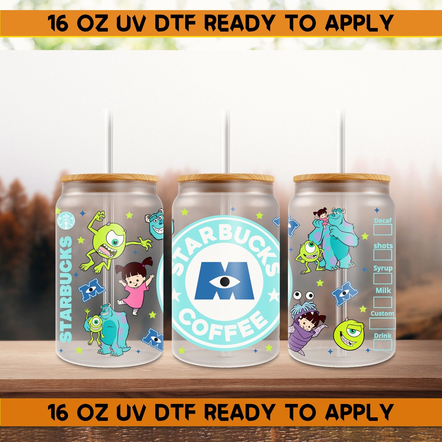 Starbucks Design-UV DTF Ready To Apply