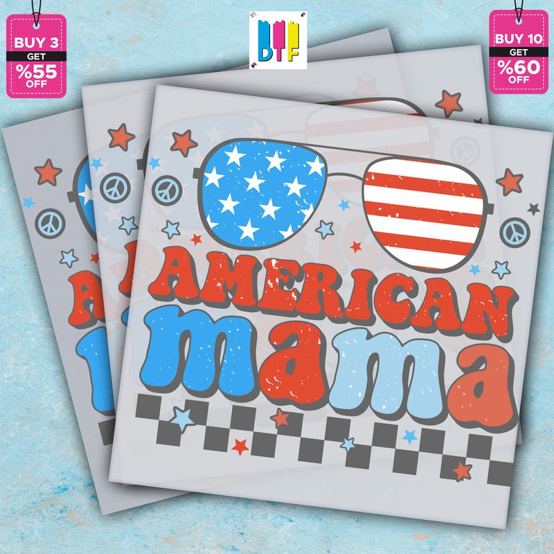4th Of July American Mama- Ready To Press