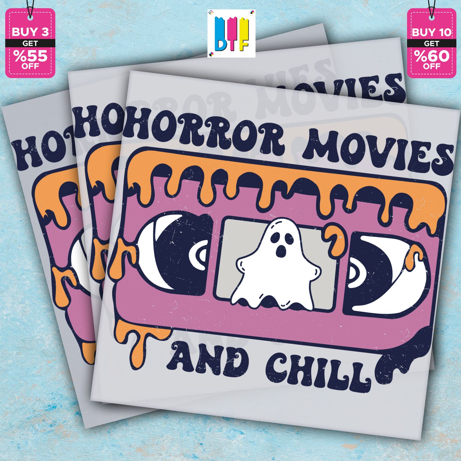 Halloween Horror Movies And Chill- Ready To Press