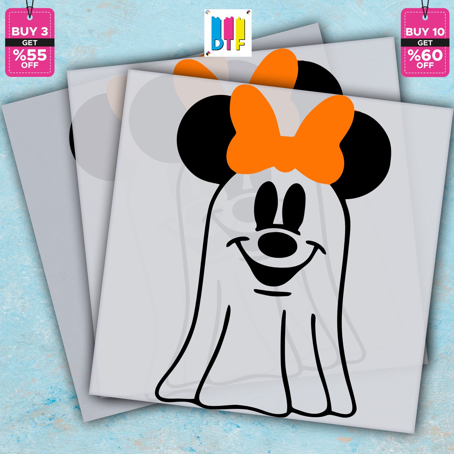 Halloween - Minnie Ghost - Ready To Press