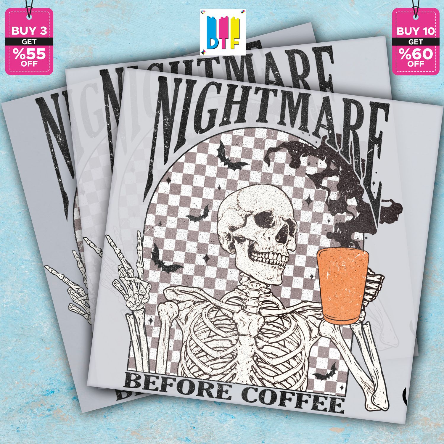 Halloween - Nightmare Before Coffee - Ready To Press