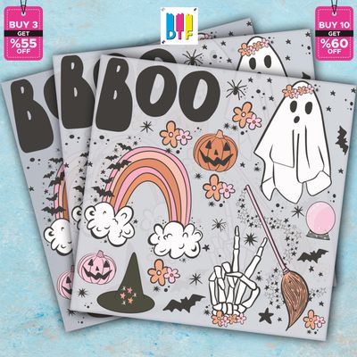 Halloween - Boo - Ready To Press