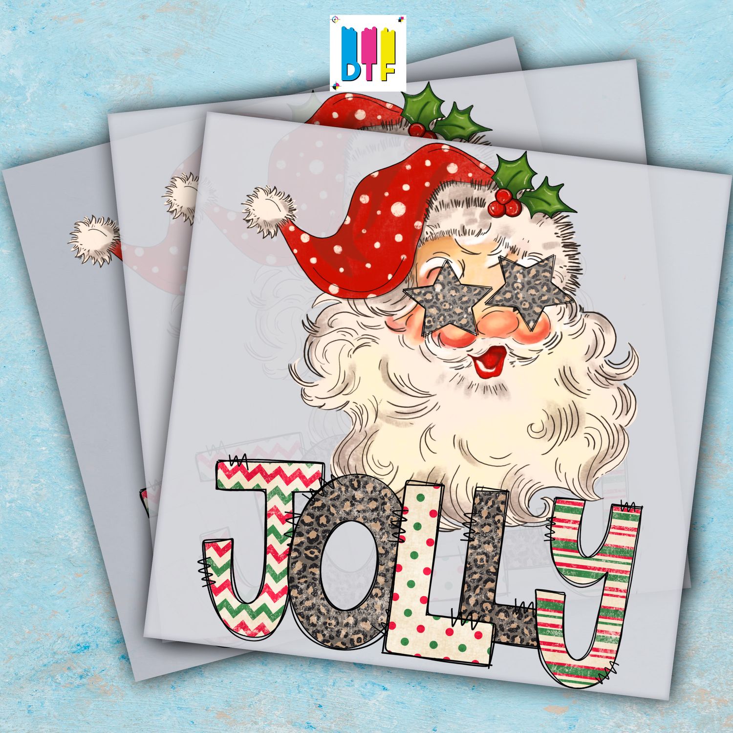 Christmas Jolly Santa Claus - Ready To Press