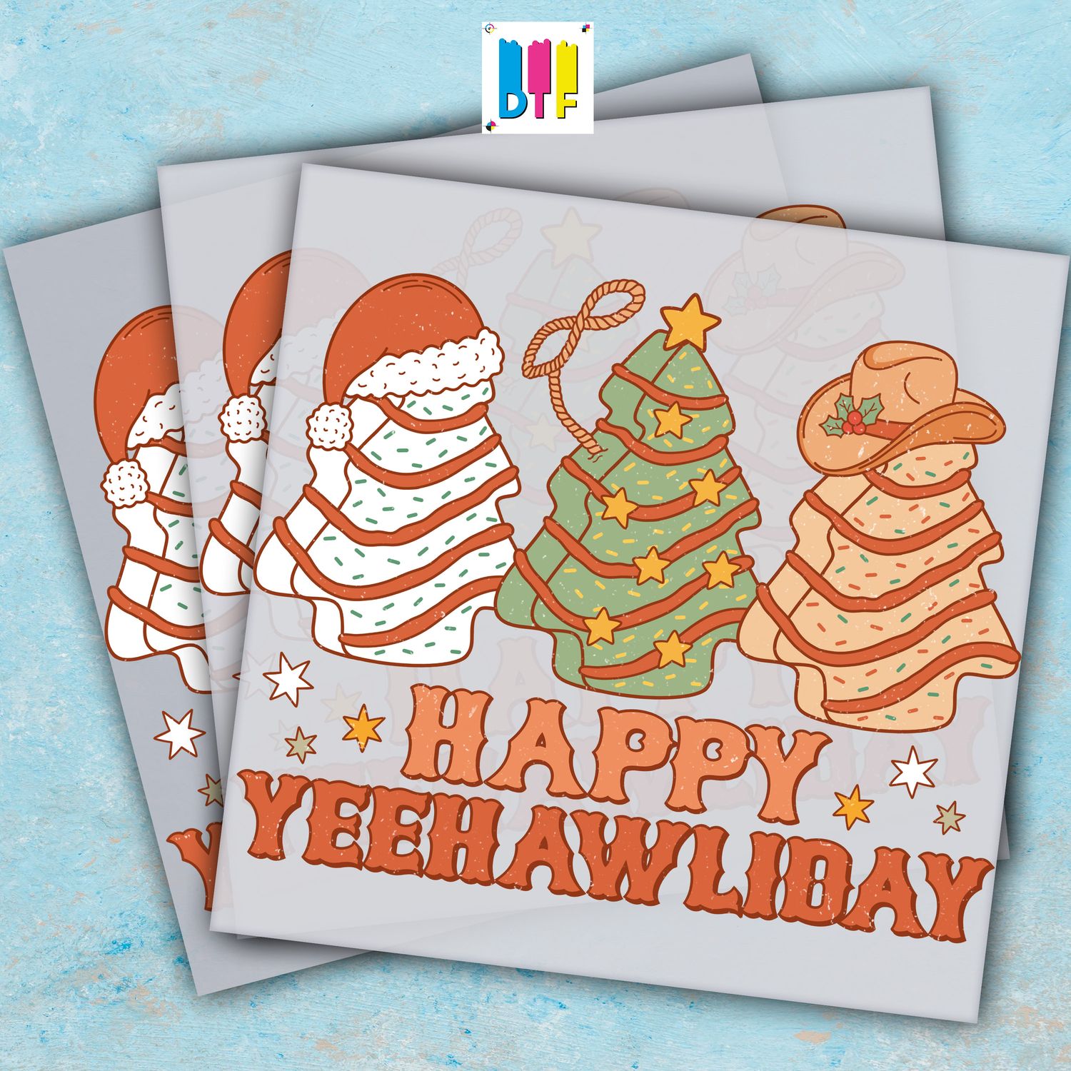 Christmas Happy Yeehawliday - Ready To Press