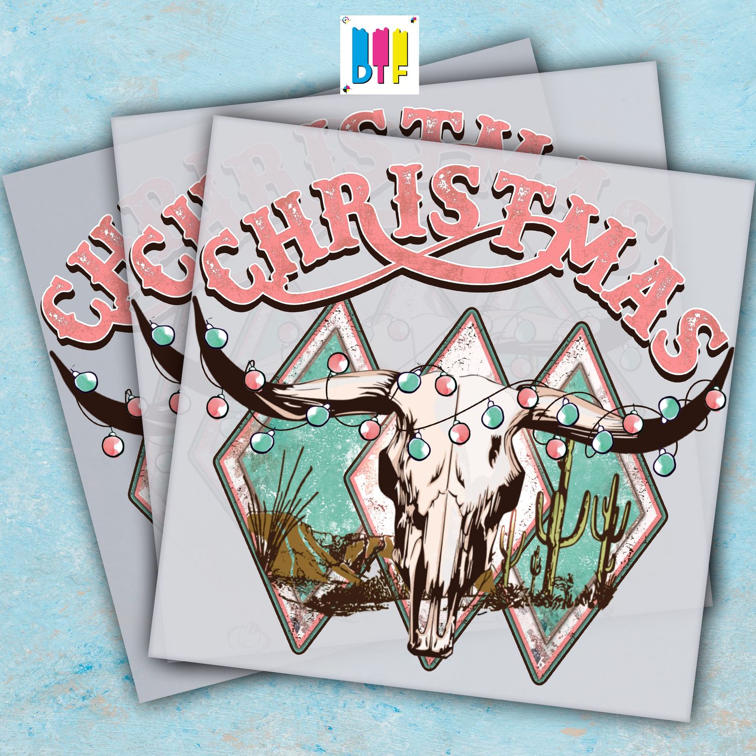 Christmas Longhorn - Ready To Press