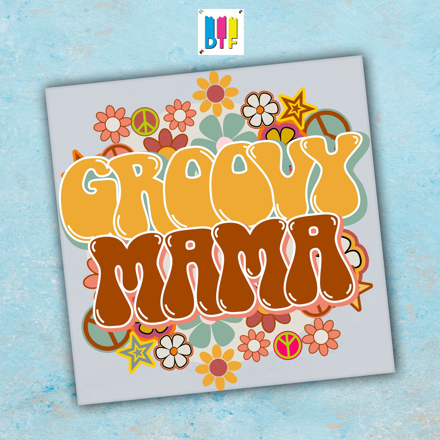 Groovy Mama - Ready To Press - Mothers Day Gift - Mom Gift - Mama Gift