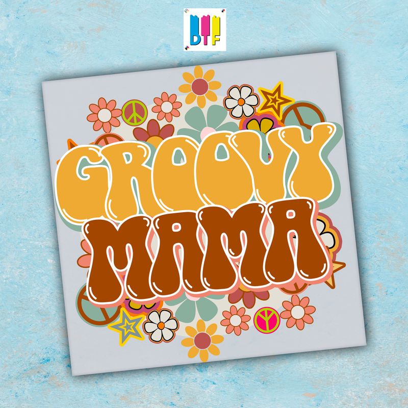 Groovy Mama - Ready To Press - Mothers Day Gift - Mom Gift - Mama Gift