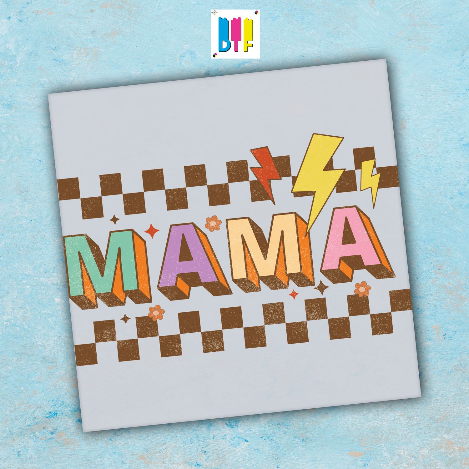 Mama Checkered - Ready To Press - Mothers Day Gift - Mom Gift - Mama Gift