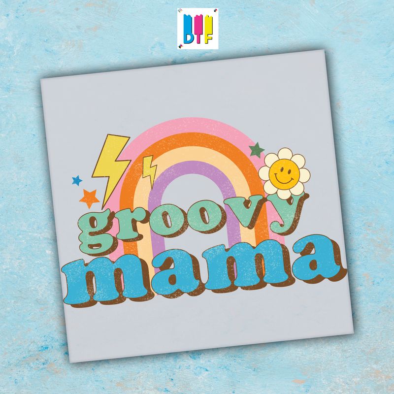 Groovy Mama - Ready To Press - Mothers Day Gift - Mom Gift - Mama Gift