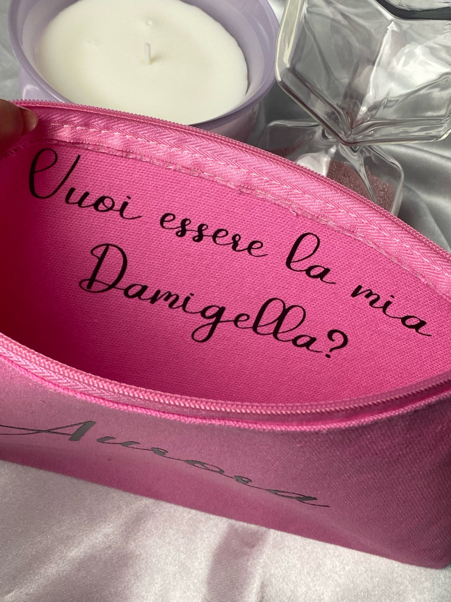 Pochette di tela personalizzata