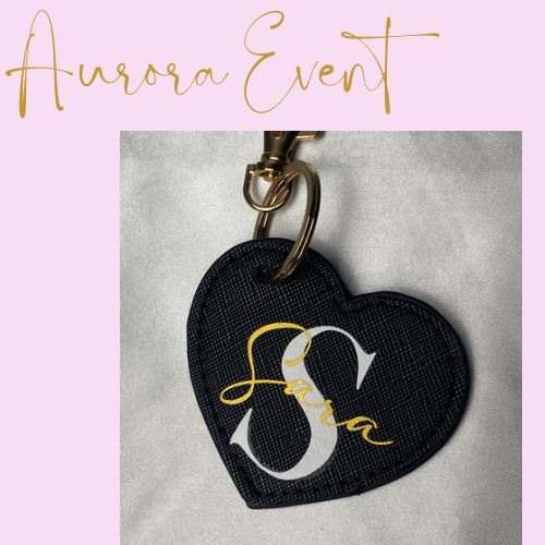 Portachiavi personalizzato a cuore