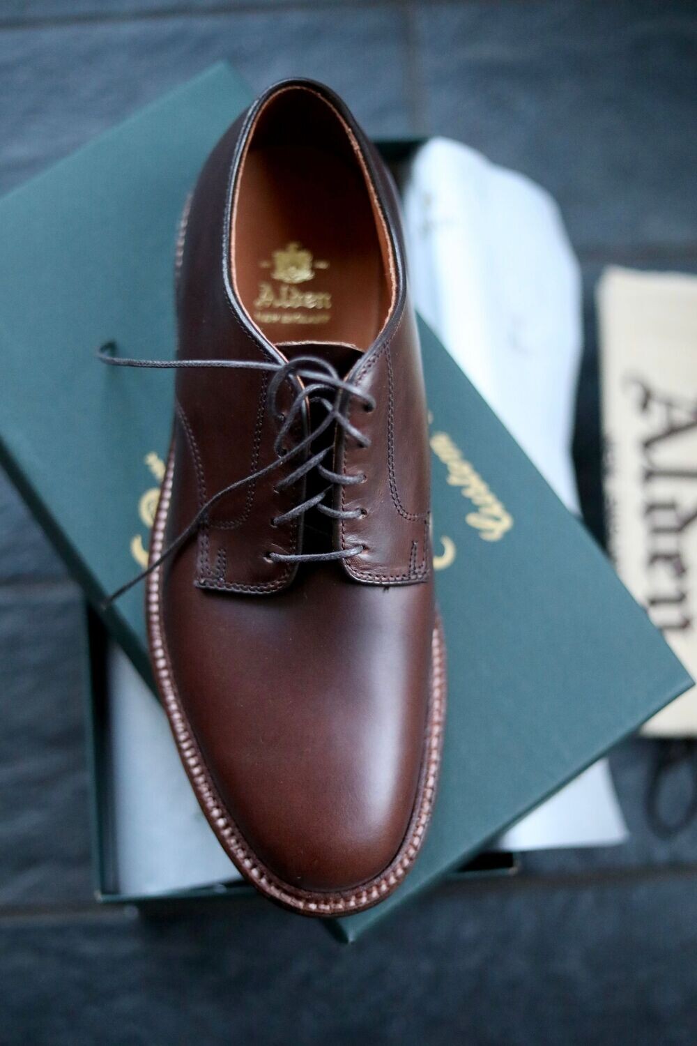 Alden 29364f - Unlined Brown Chromexcel Plain Toe Dover