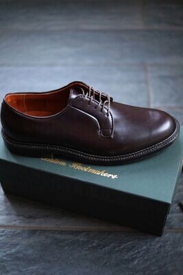 Alden 990 - Color 8 Shell Cordovan Plain Toe Blucher